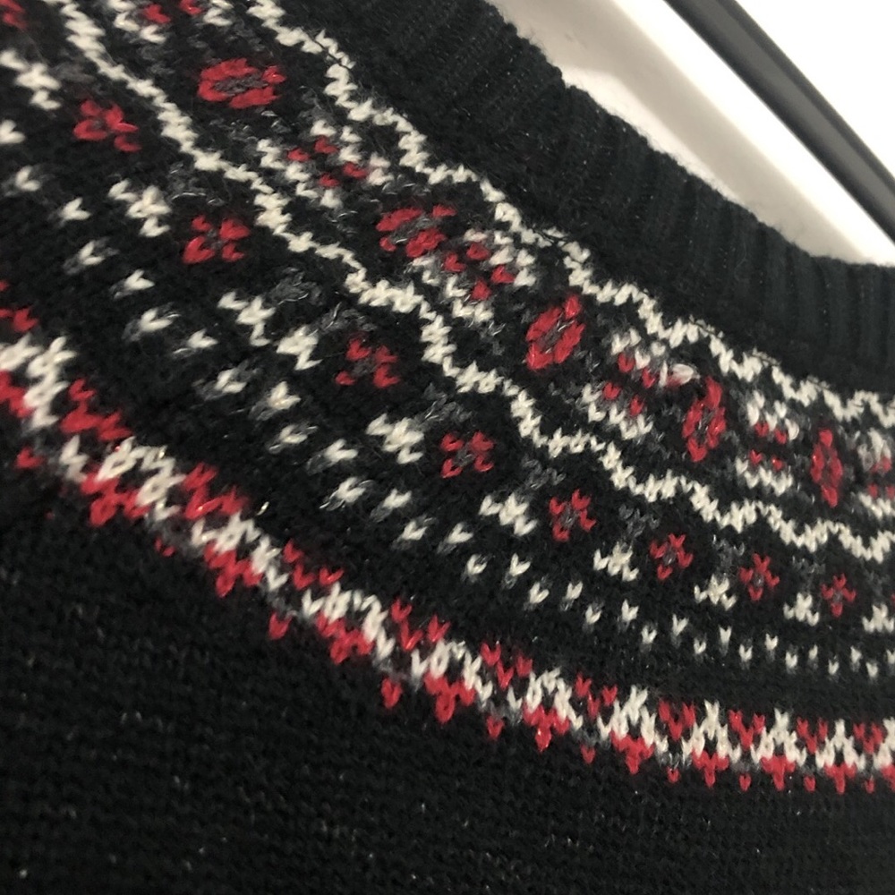 BLACK SWEATER WITH DETAILS - Picture 3 of 3